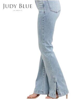 Judy Blue Vintage Wash Side Slit Slim Boot Jeans Women's Size 3/26